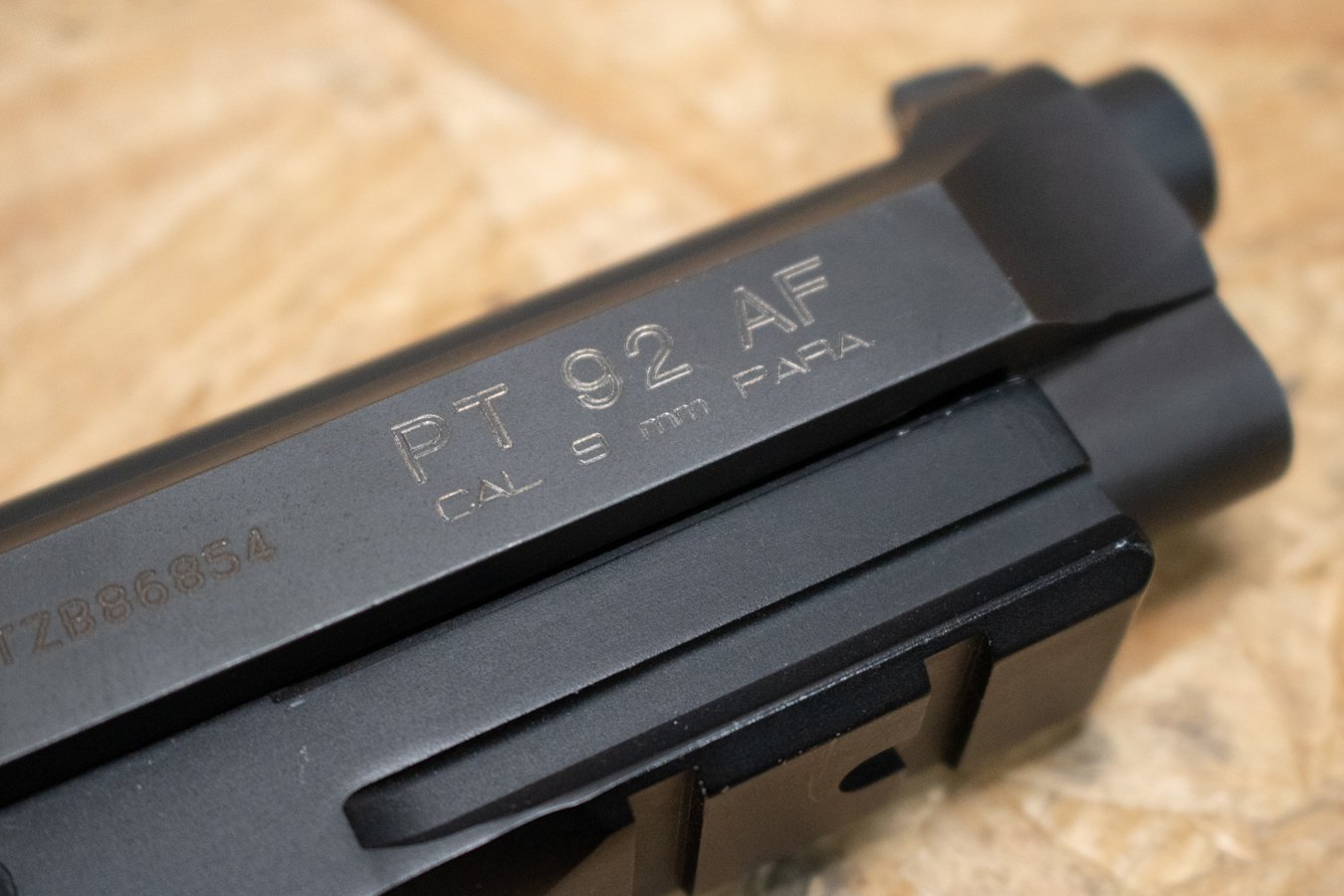 TAURUS PT92AF 9mm Police Trade-In Pistol with Wood Grips
