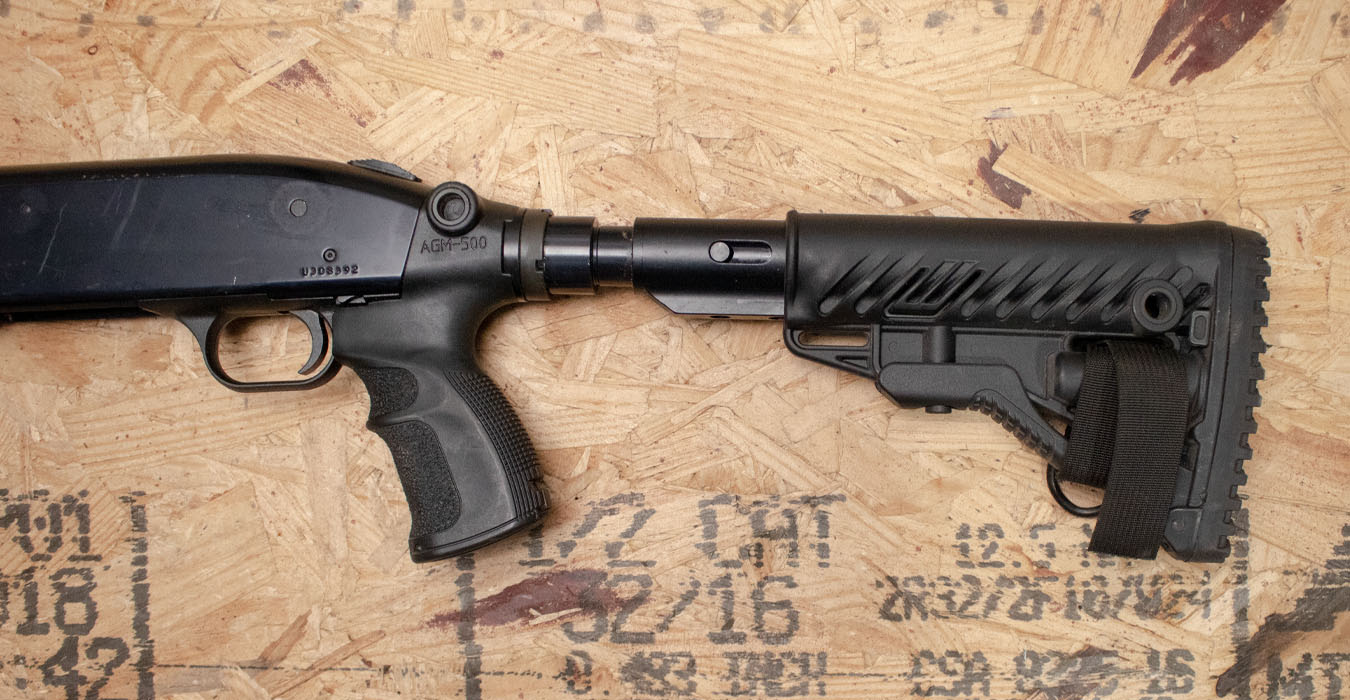 MOSSBERG 590 12 Gauge Police Trade-In Shotgun with Vertical Grip and Telescoping Stock