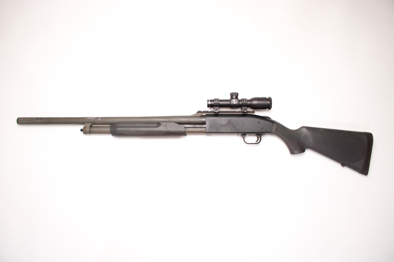MOSSBERG 500A 12-Gauge Police Trade-in Pump-Action Shotgun w/ Scope