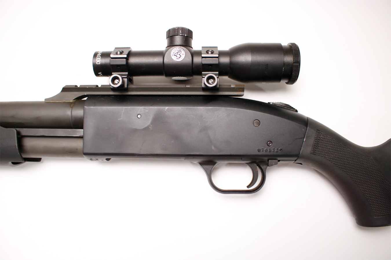 MOSSBERG 500A 12-Gauge Police Trade-in Pump-Action Shotgun w/ Scope