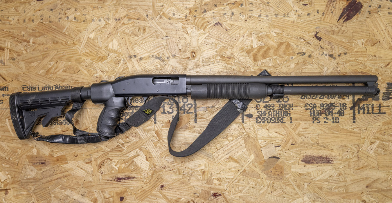 MOSSBERG 500 12 Gauge Police Trade-In Pump Shotgun with Adjustable Stock