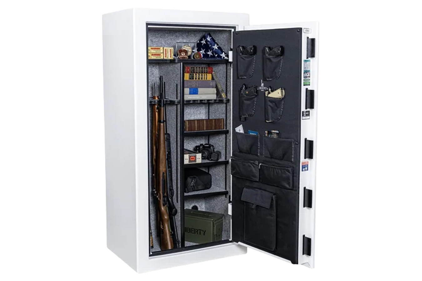 Liberty USA 30 250th Commemorative Icy White Gloss Finish Safe with E-Lock