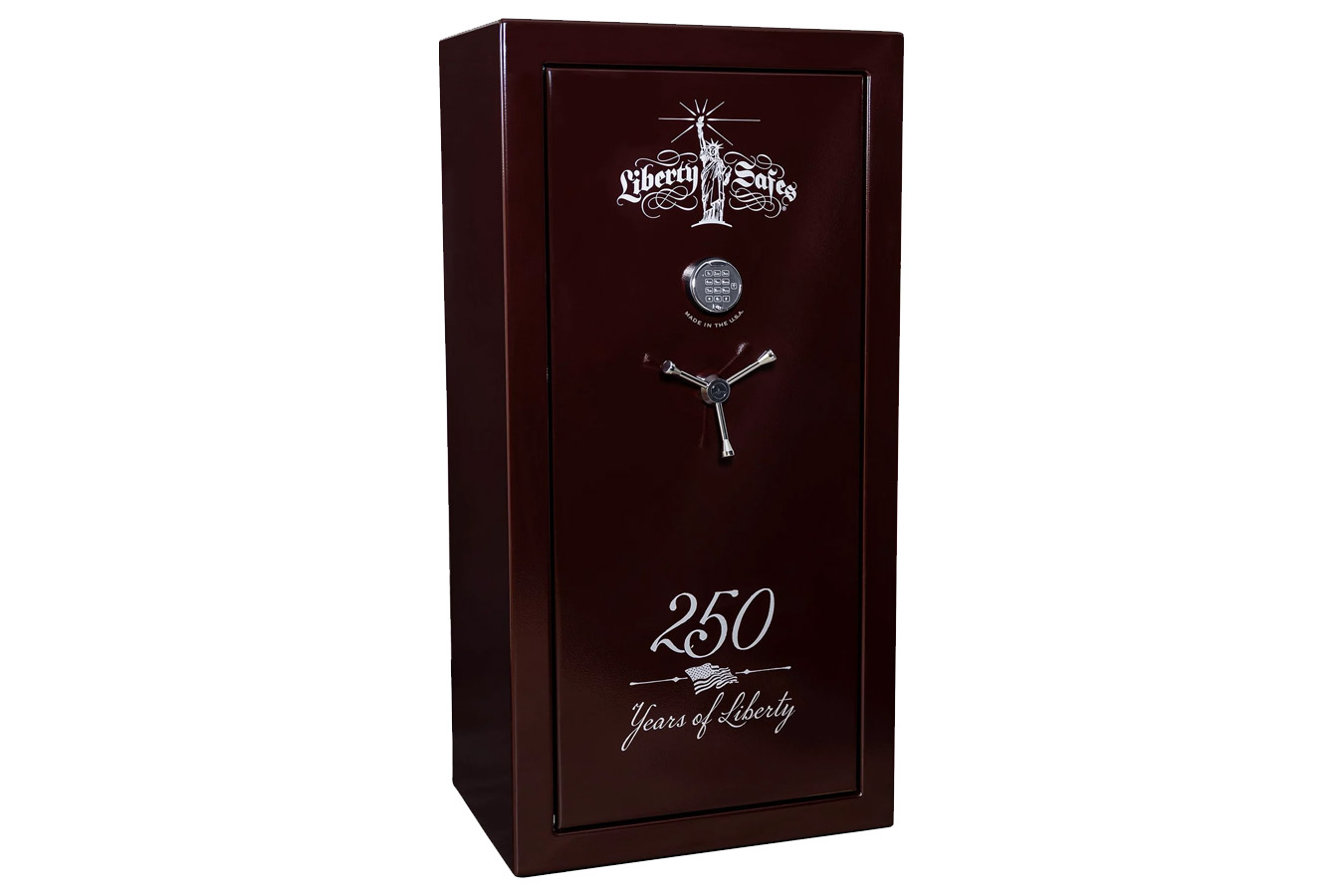 Liberty USA 30 250th Commemorative Burgundy Marble Finish Safe with E-Lock