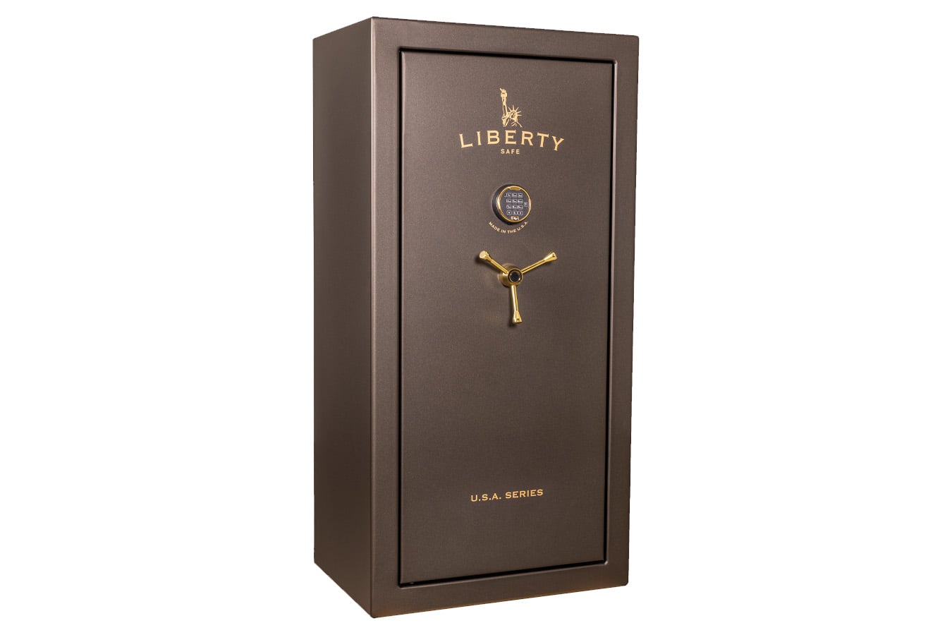 Liberty USA 36 Bronze Textured Finish Safe with Gold E-Lock