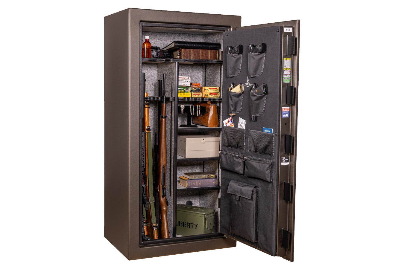 Liberty USA 36 Bronze Textured Finish Safe with Gold E-Lock