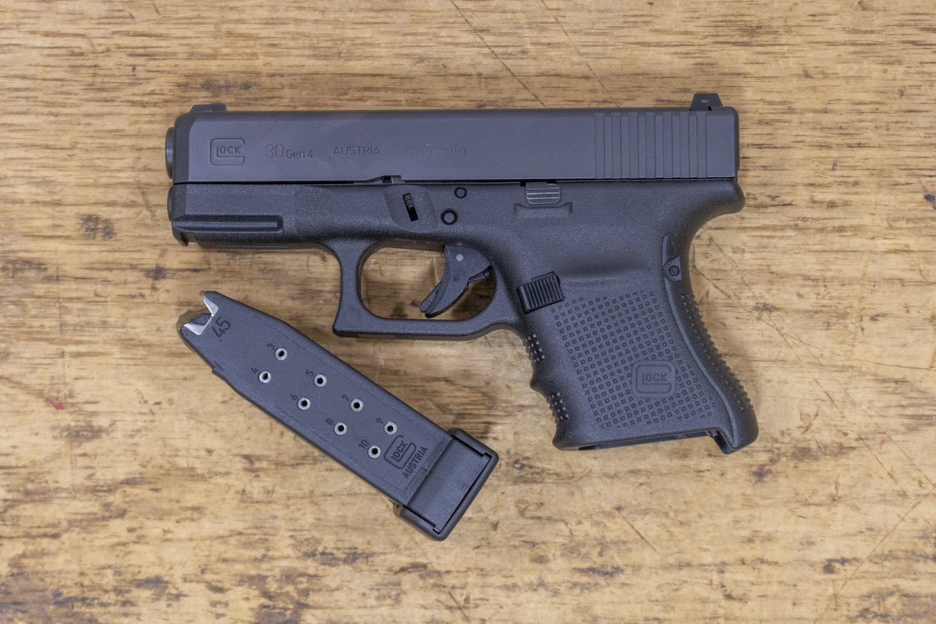 GLOCK 30 GEN4 45 ACP Police Trade-In Pistol with Night Sights