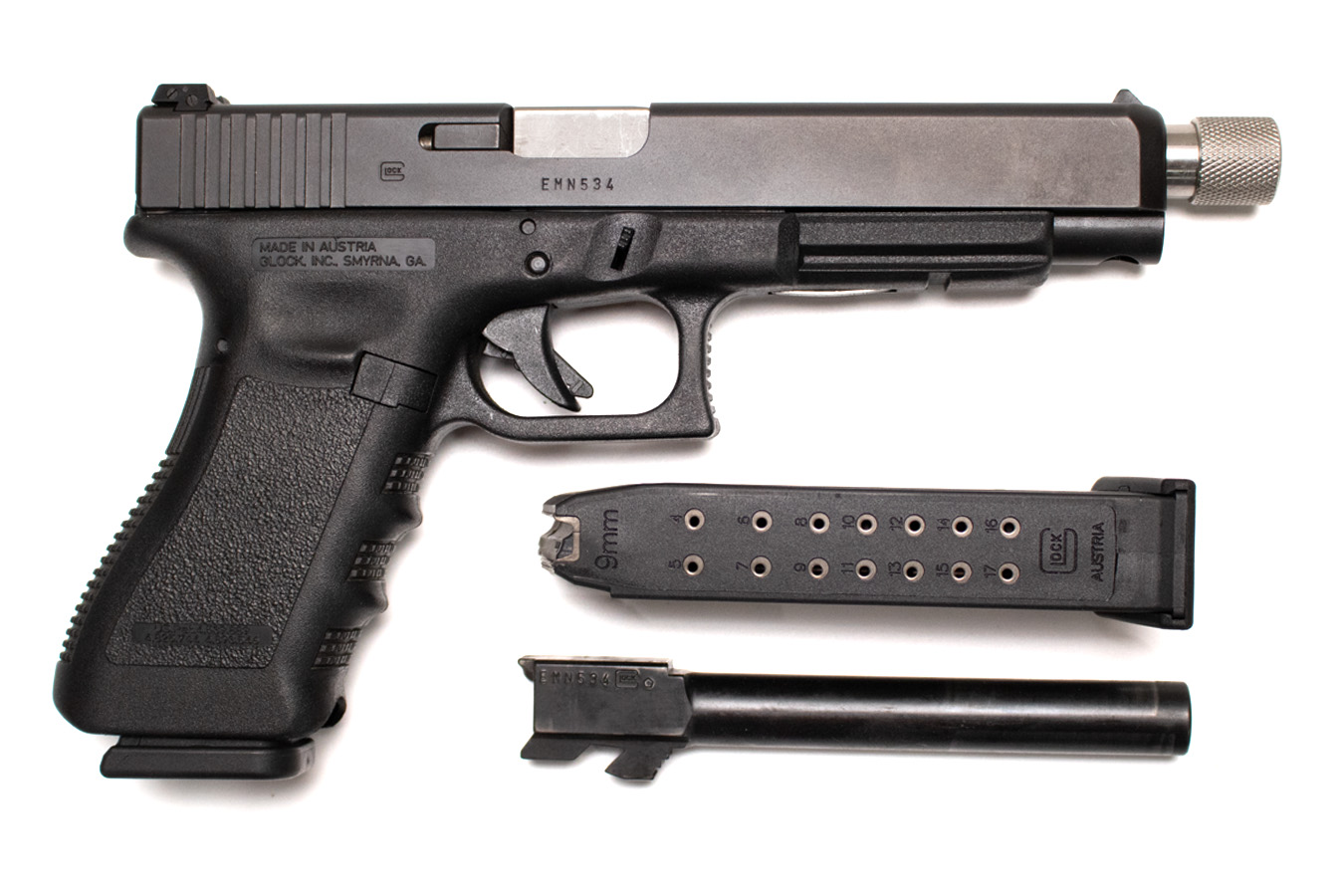 GLOCK 35 Gen3 40 S&W Used Pistol with Standard Barrel and Threaded Barrel