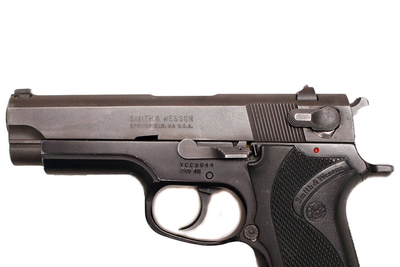 SMITH AND WESSON 411 40 S&W Police Trade-In Pistol with Three Magazines