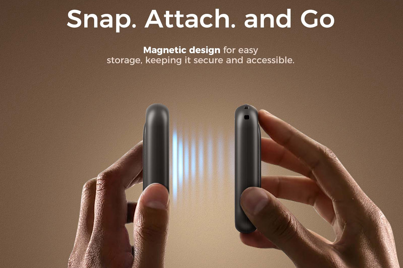 Ocoopa UT4 Young Rechargeable Hand Warmer Black on Black