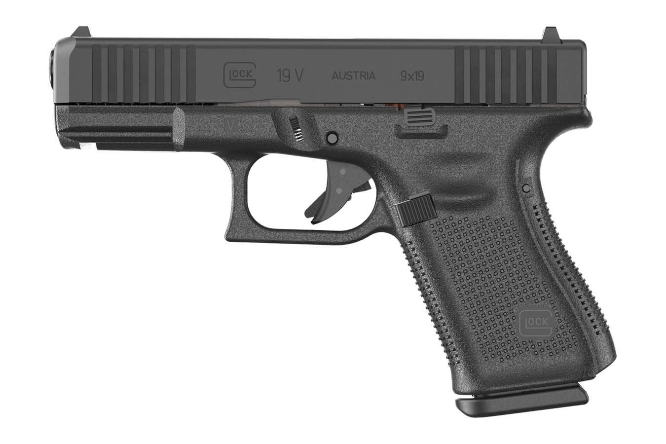 GLOCK 19 V 9mm Semi-Auto Pistol with Front Serrations