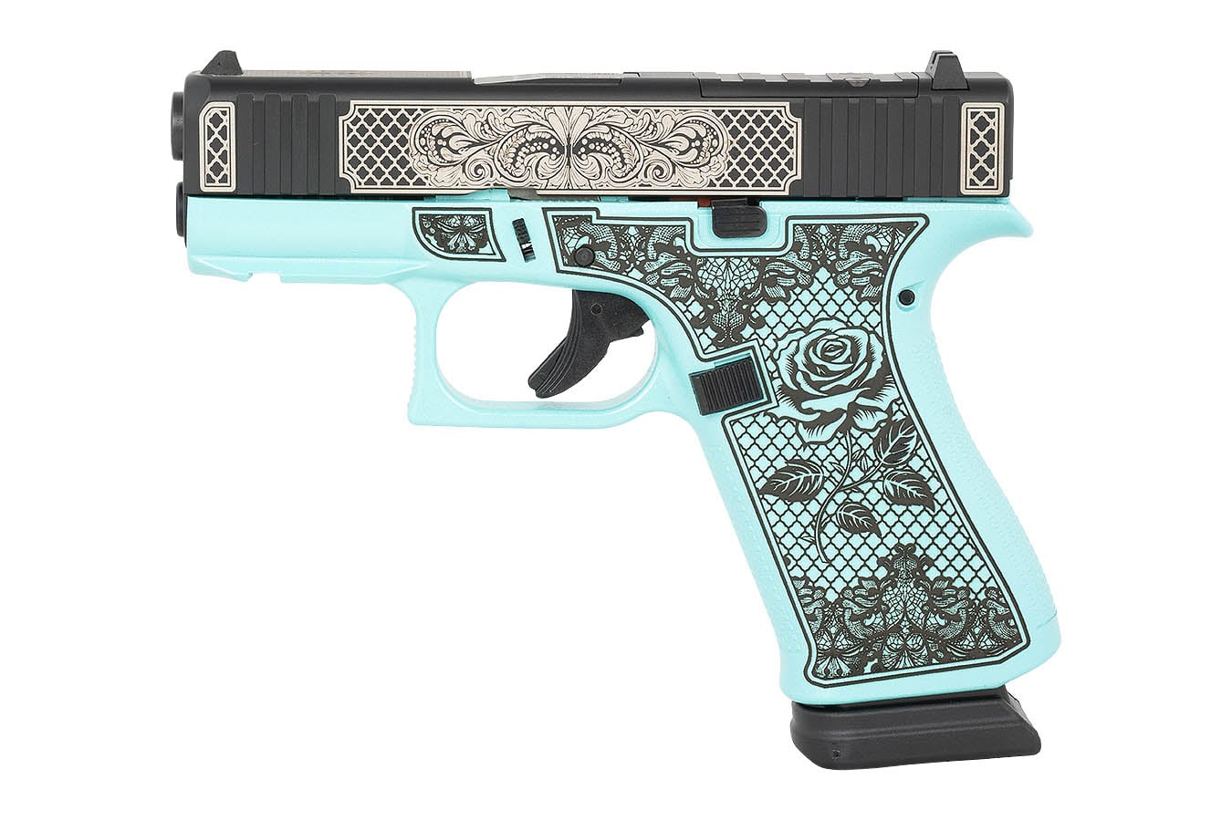 GLOCK G43X MOS 9mm Optic Ready Pistol w/ Blue Rose Finish