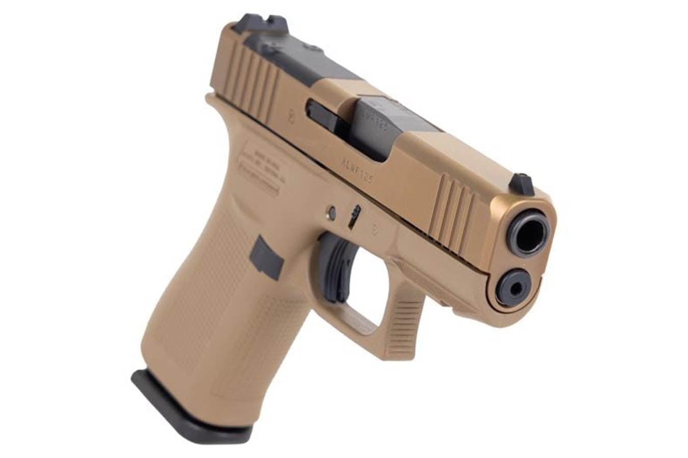 GLOCK 43X MOS 9mm Semi-Auto Pistol with Coyote Brown Slide