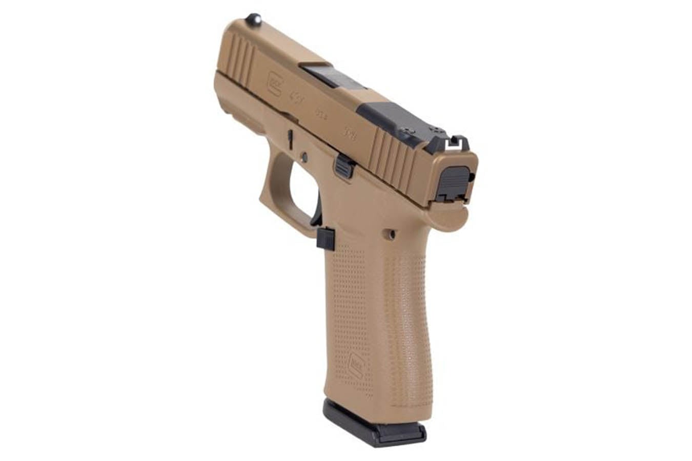 GLOCK 43X MOS 9mm Semi-Auto Pistol with Coyote Brown Slide