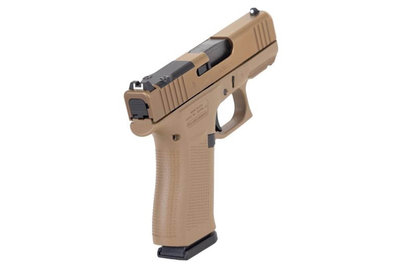 GLOCK 43X MOS 9mm Semi-Auto Pistol with Coyote Brown Slide