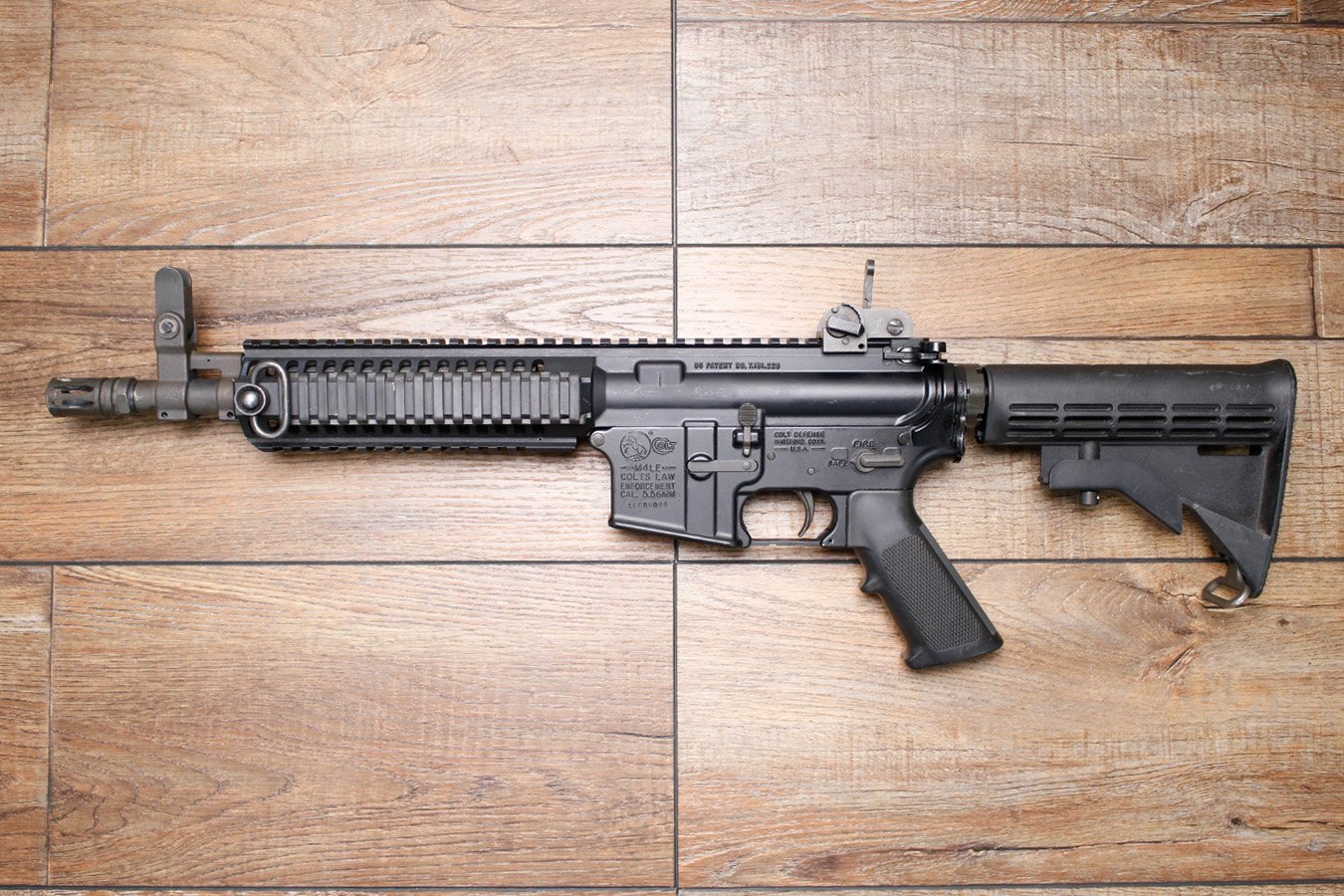 COLT M4LE 5.56mm Police Trade-In NFA Short Barrel Rifle with Law Enforcement Only Rollmarks (No Magazine)