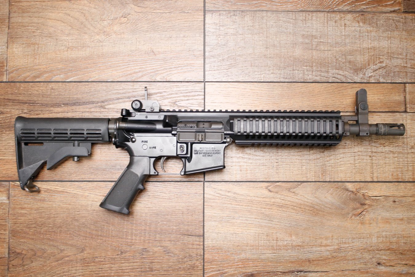 COLT M4LE 5.56mm Police Trade-In NFA Short Barrel Rifle with Law Enforcement Only Rollmarks (No Magazine)