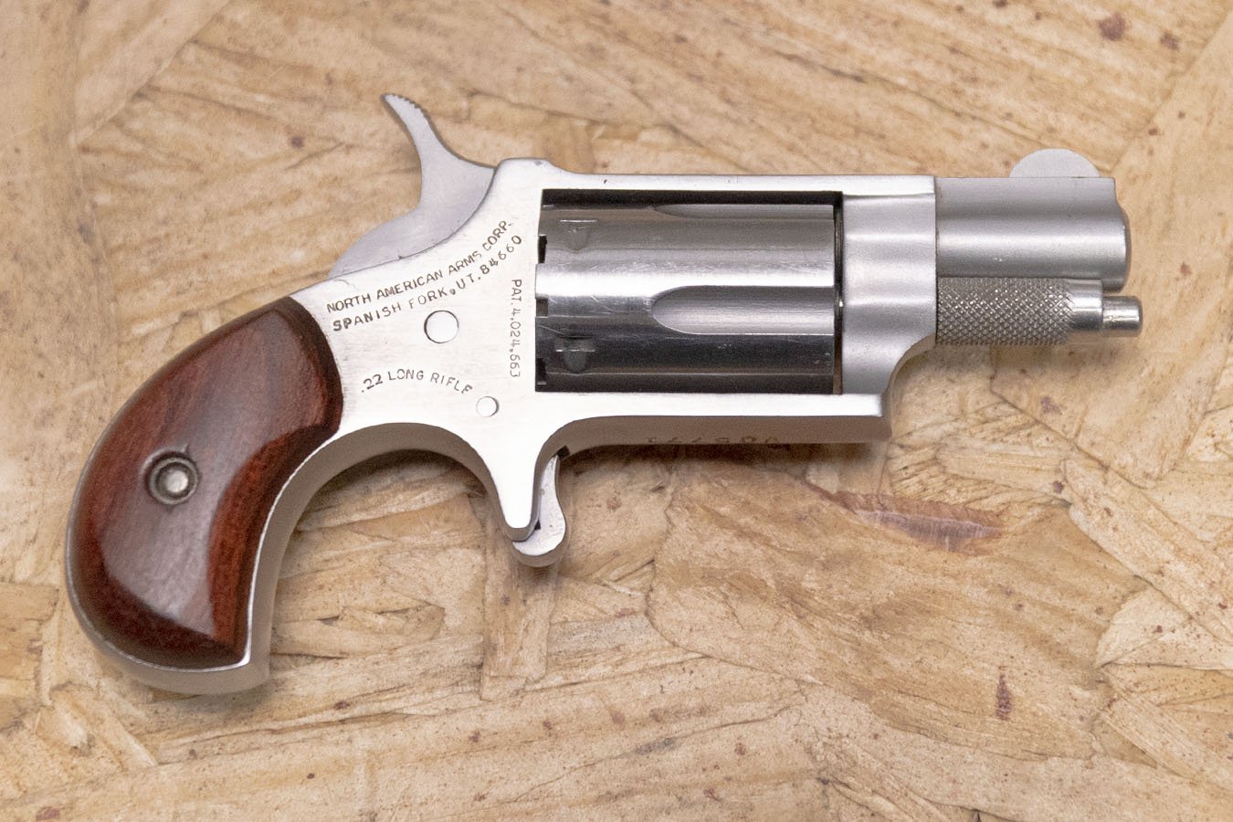 NORTH AMERICAN ARMS Derringer 22LR Police Trade-In Revolver Single-Action