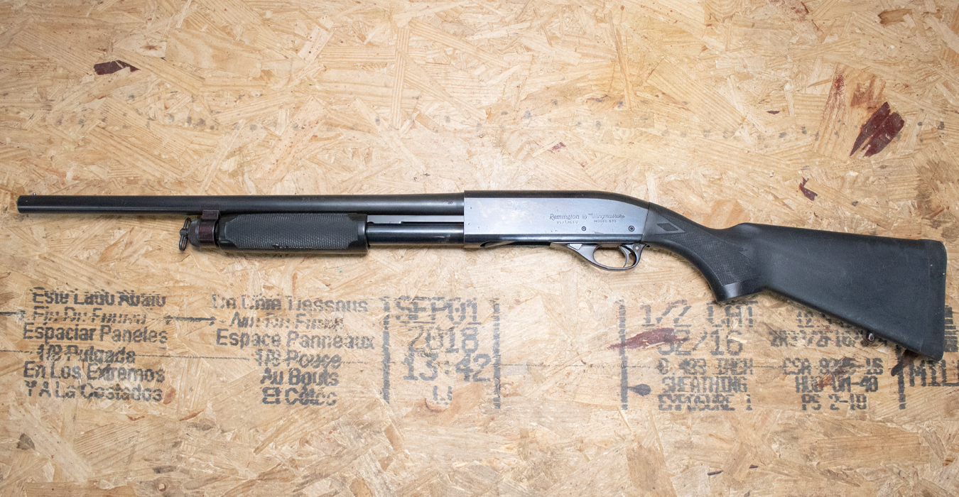 REMINGTON 870 Wingmaster 12 Gauge Police Trade-In Shotgun with Pachmayr Fore-end