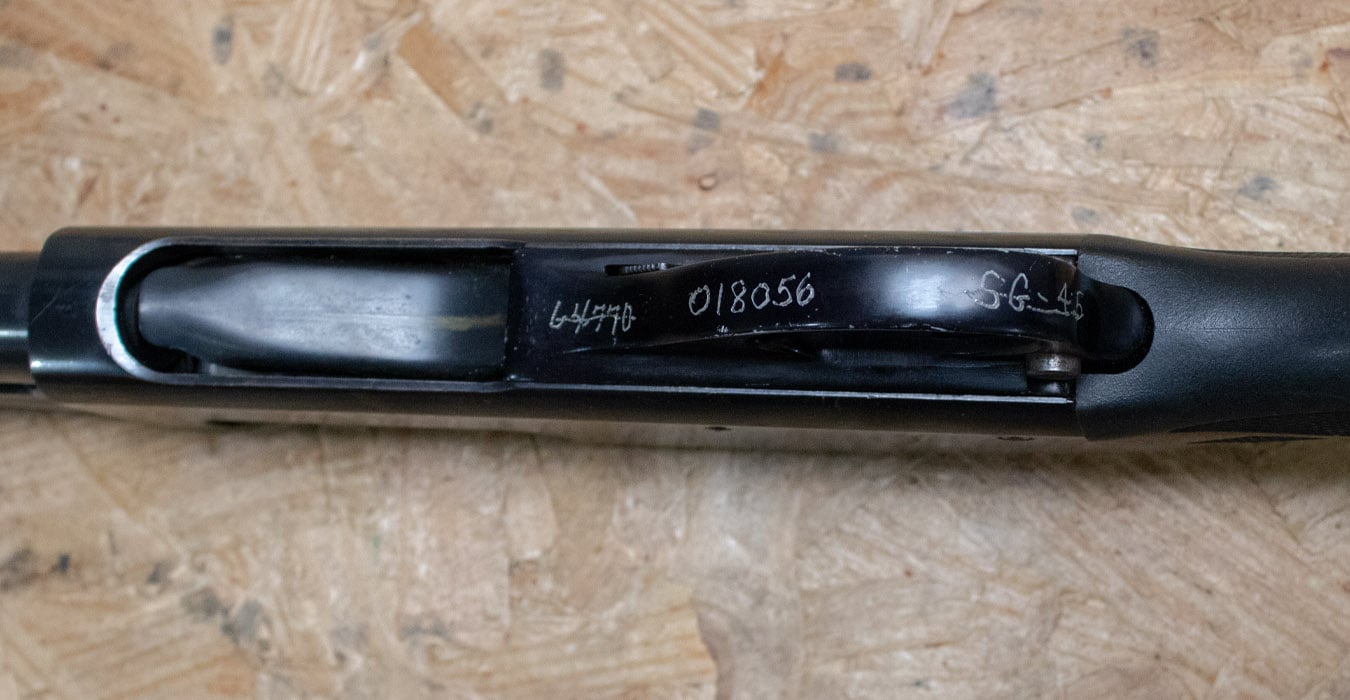 REMINGTON 870 Wingmaster 12 Gauge Police Trade-In Shotgun with Pachmayr Fore-end