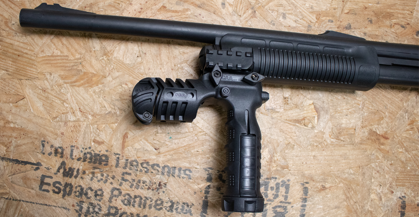 REMINGTON 870 Wingmaster 12 Gauge Police Trade-In Shotgun with Telescoping Stock and Vertical Grip