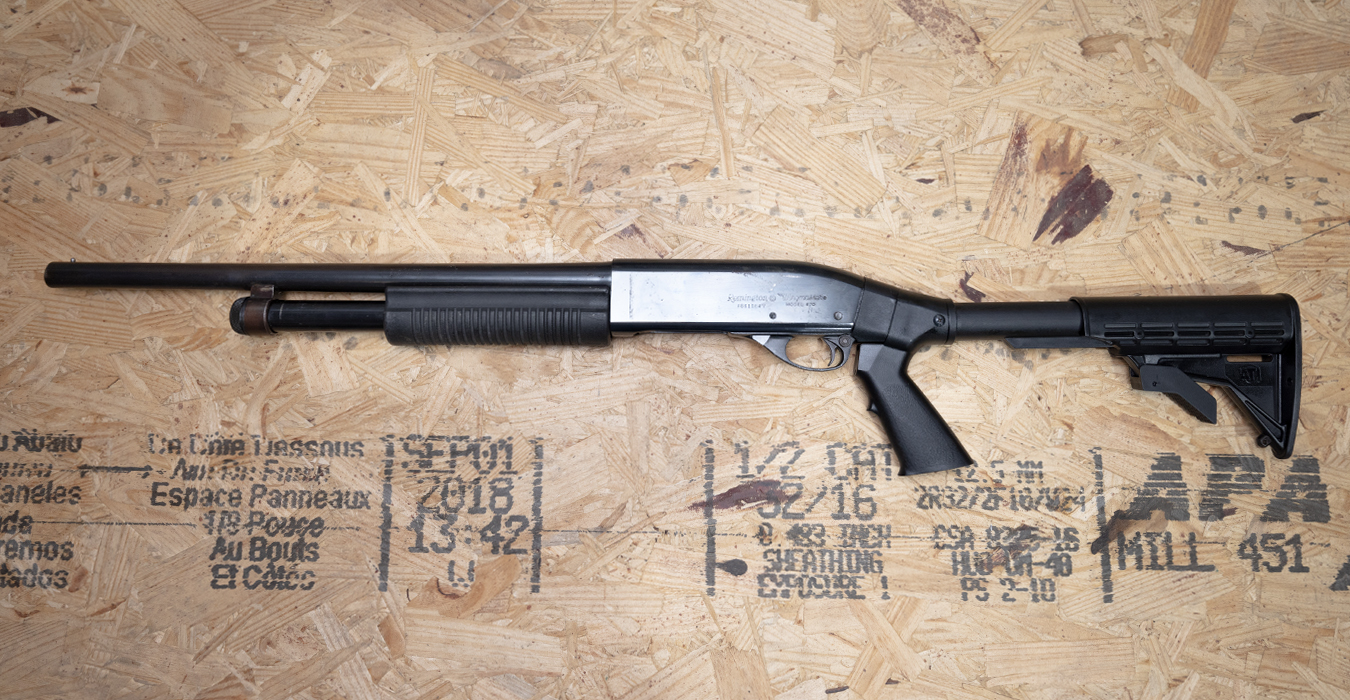 REMINGTON 870 Wingmaster 12 Gauge Police Trade-In Shotgun with Telescoping Stock