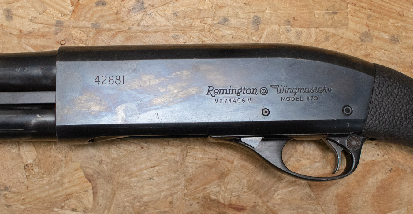REMINGTON 870 Wingmaster 12 Gauge Police Trade-In Shotgun with Speedfeed Stock