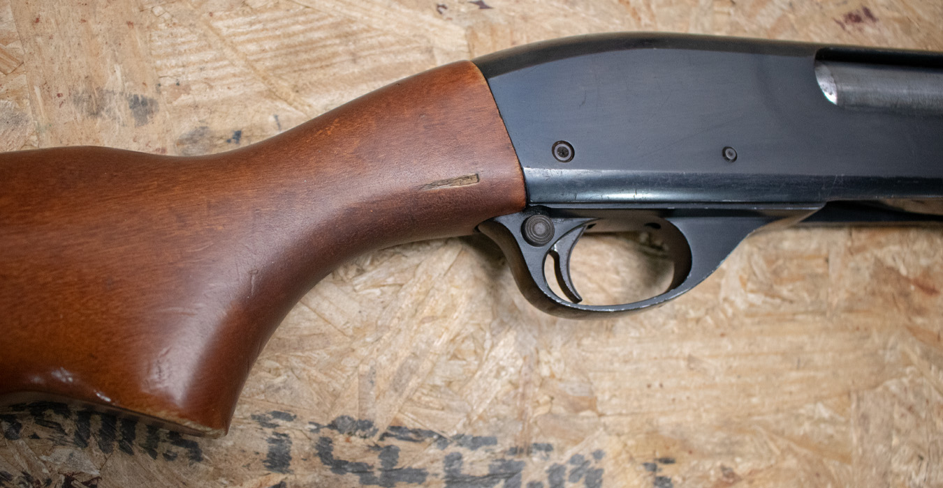 REMINGTON 870 Wingmaster 12 Gauge Police Trade-In Shotgun with Wood Stock