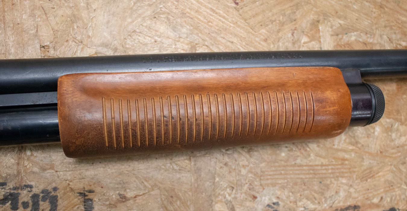 REMINGTON 870 Wingmaster 12 Gauge Police Trade-In Shotgun with Wood Stock