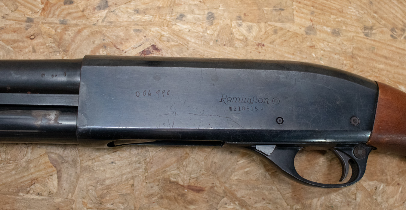 REMINGTON 870 Wingmaster 12 Gauge Police Trade-In Shotgun with Wood Stock