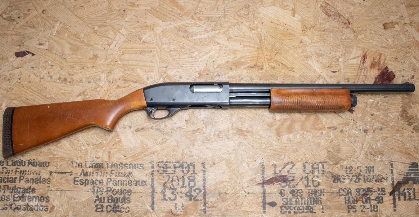 REMINGTON 870 Wingmaster 12 Gauge Police Trade-In Shotgun with Wood Stock