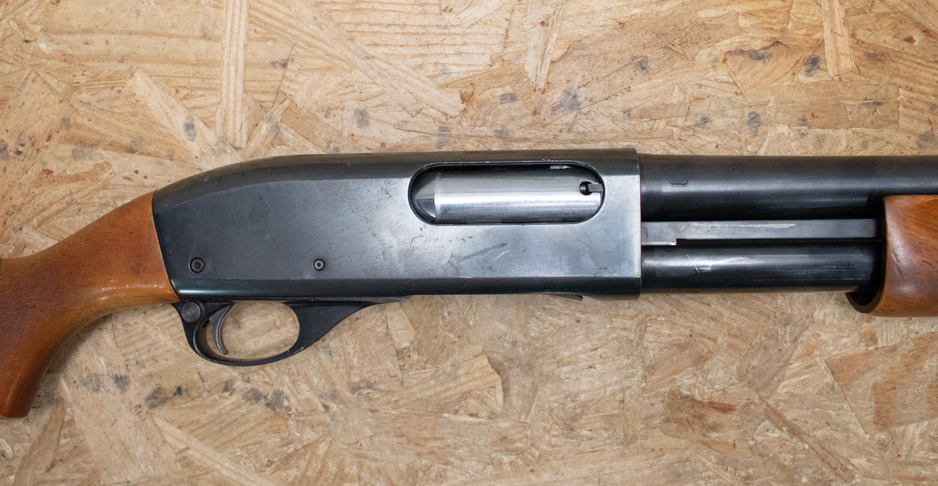 REMINGTON 870 Wingmaster 12 Gauge Police Trade-In Shotgun with Wood Stock