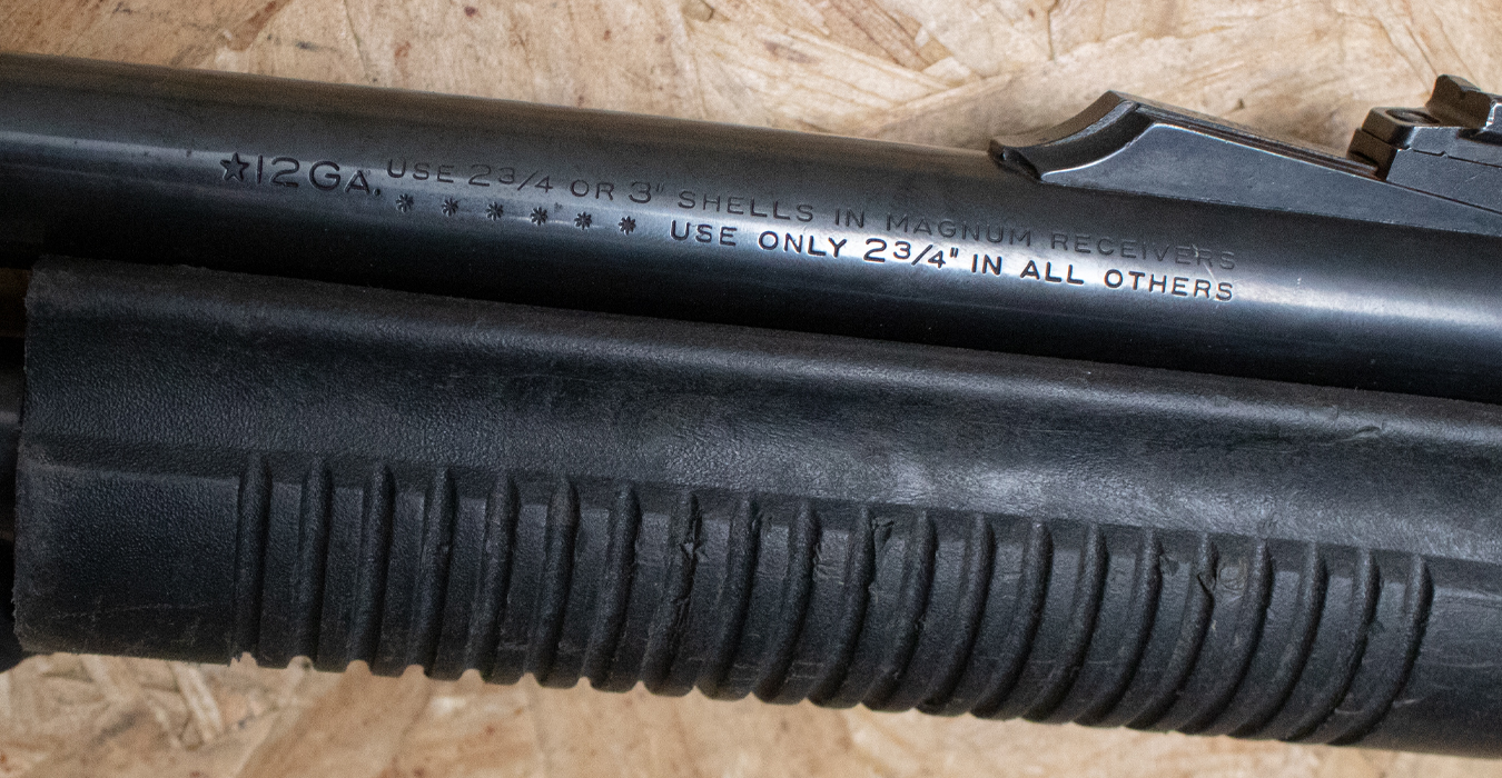 REMINGTON 870 Magnum 12 Gauge Police Trade-In Shotgun with Rifle Sights and Shell Holder