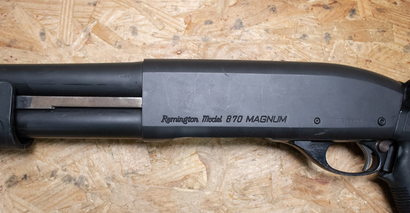 REMINGTON 870 Magnum 12 Gauge Police Trade-In Shotgun with Telescoping Stock