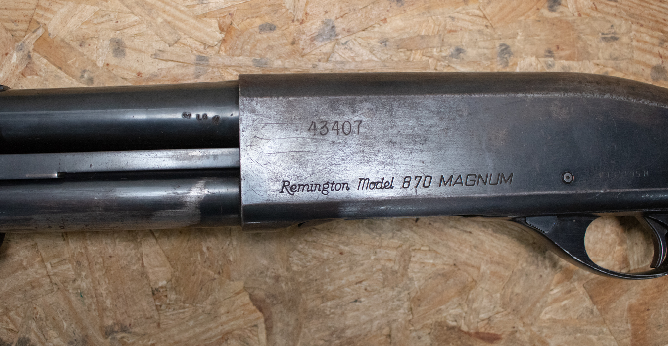 REMINGTON 870 Magnum 12 Gauge Police Trade-In Shotgun with Speedfeed Stock