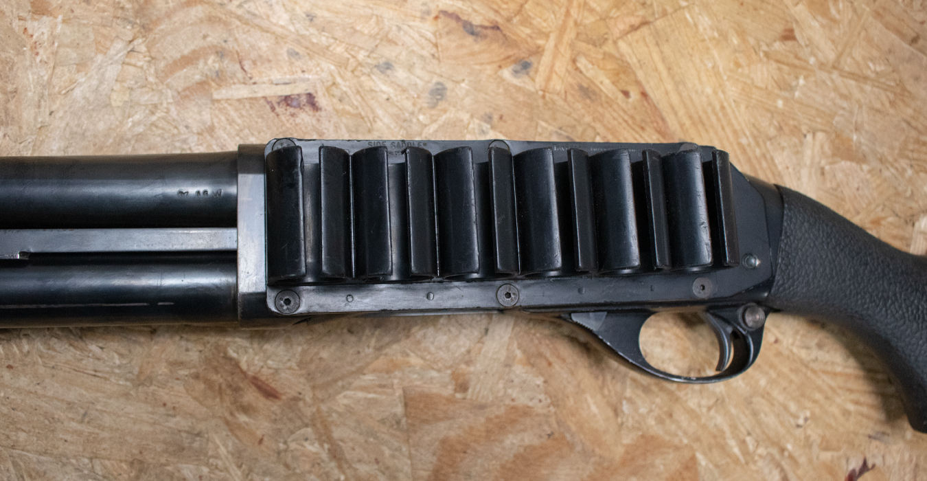REMINGTON 870 Magnum 12 Gauge Police Trade-In Shotgun with Speedfeed Stock and Shellholder