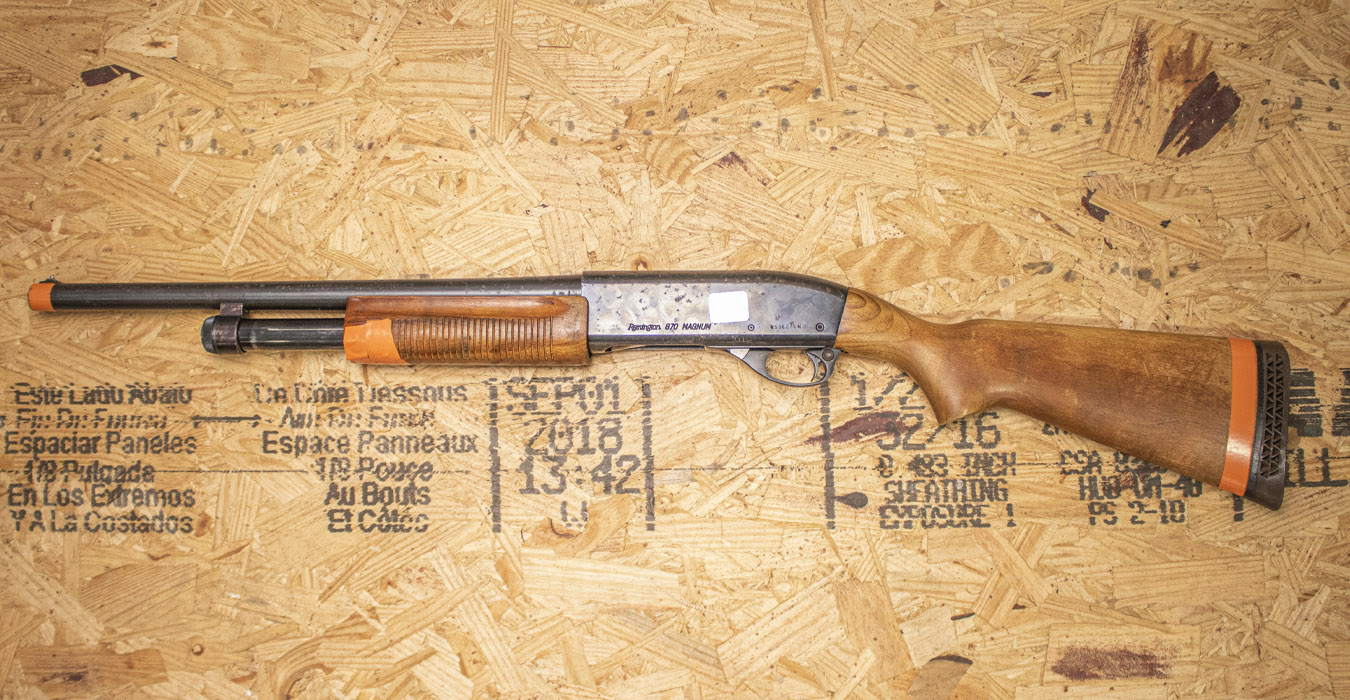REMINGTON 870 Magnum 12 Gauge Police Trade-In Pump Shotgun