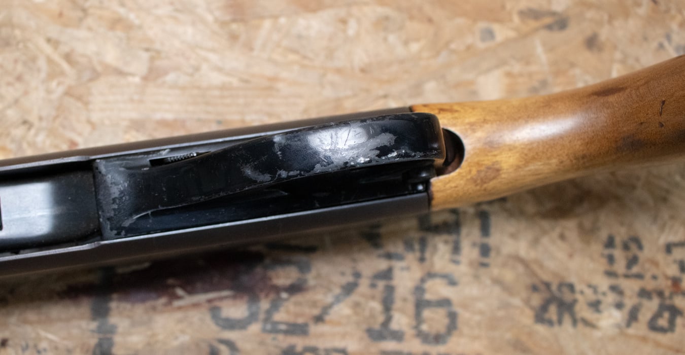REMINGTON 870 Magnum 12 Gauge Police Trade-In Shotgun with Extended Magazine, Wood Stock