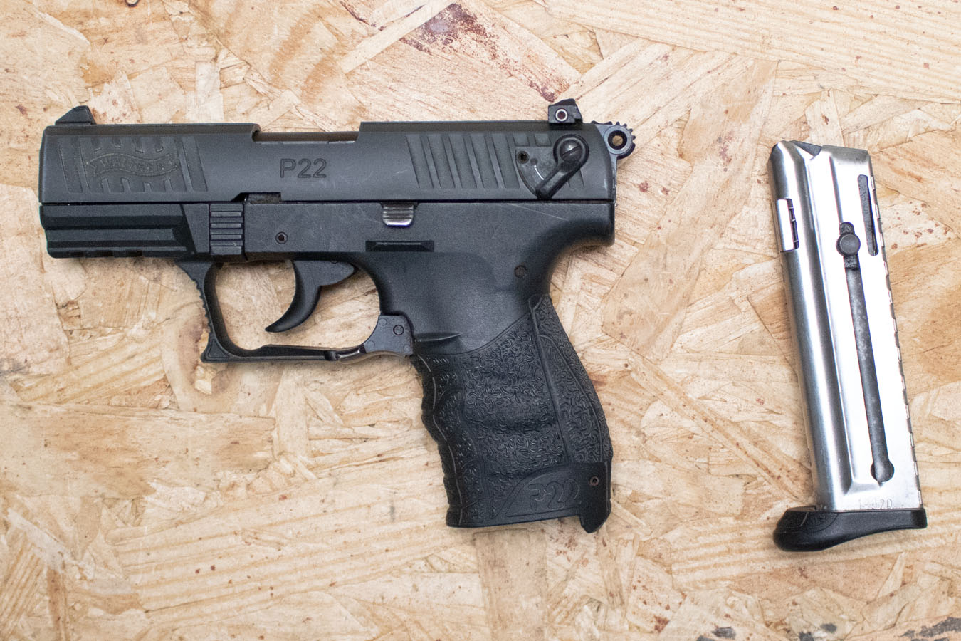 WALTHER P22 22 LR Police Trade-In Pistol with Ambidextrous Safety