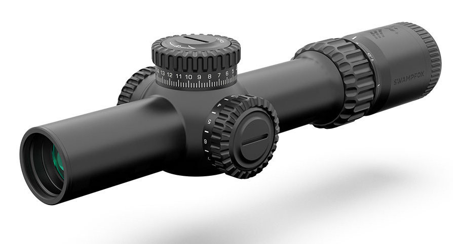 SWAMPFOX OPTICS WARHORSE LPVO 1-6X24MM FFP ILLUMINATED RIFLE SCOPE