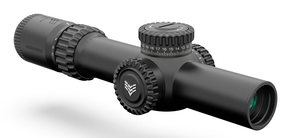 SWAMPFOX OPTICS WARHORSE LPVO 1-6X24MM FFP ILLUMINATED RIFLE SCOPE