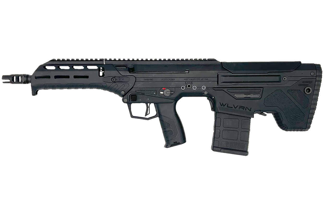 Desert Tech WLVRN 5.56 NATO Semi-Auto Rifle with Black Polymer Chassis 