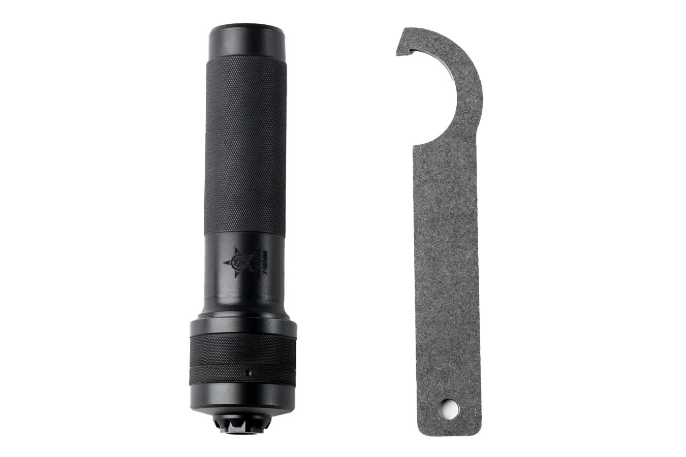 DEAD AIR Wolverine AK-47 7.62mm Firearm Silencer with Detachable Front Cap