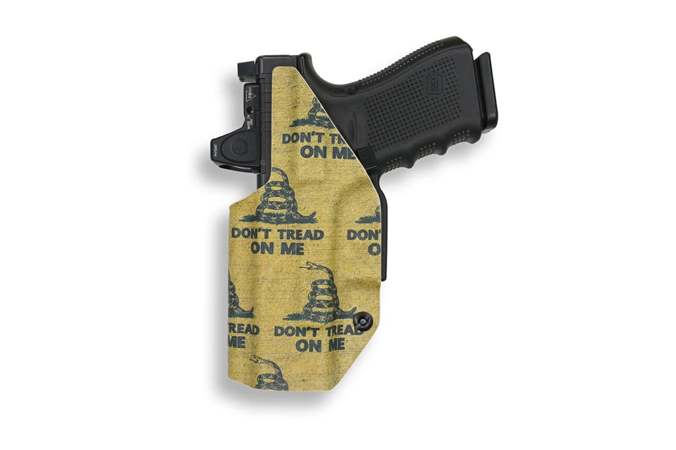 WE THE PEOPLE Springfield Hellcat Pro Red Dot Optic Cut IWB Holster - Right Handed Gadsen Flag