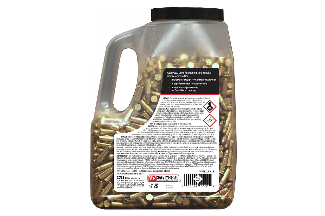 Winchester 22LR 40gr CP Wildcat 1500/Jug