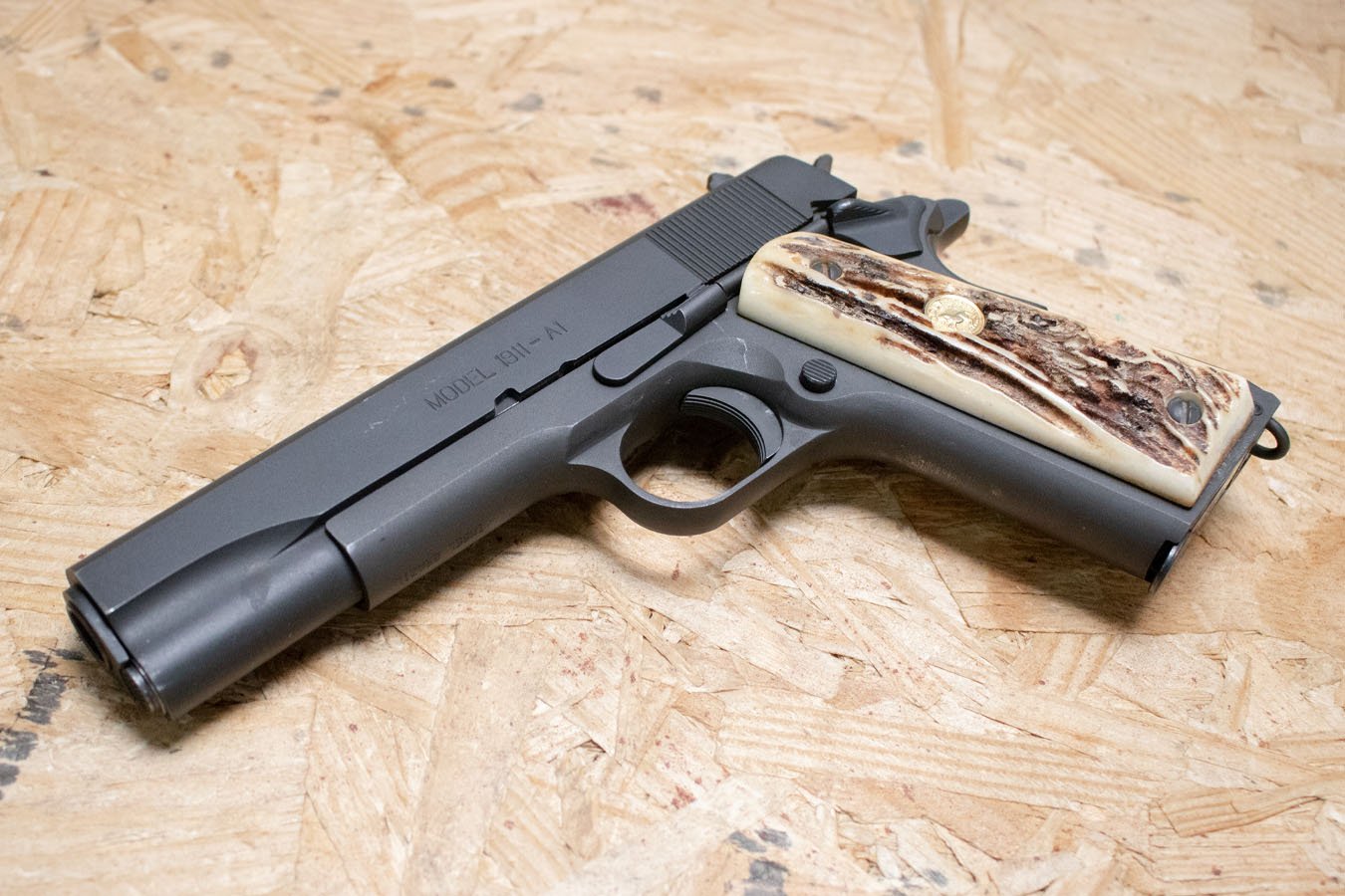 SPRINGFIELD 1911-A1 45ACP Police Trade-In Pistol with Colt Stag Grips
