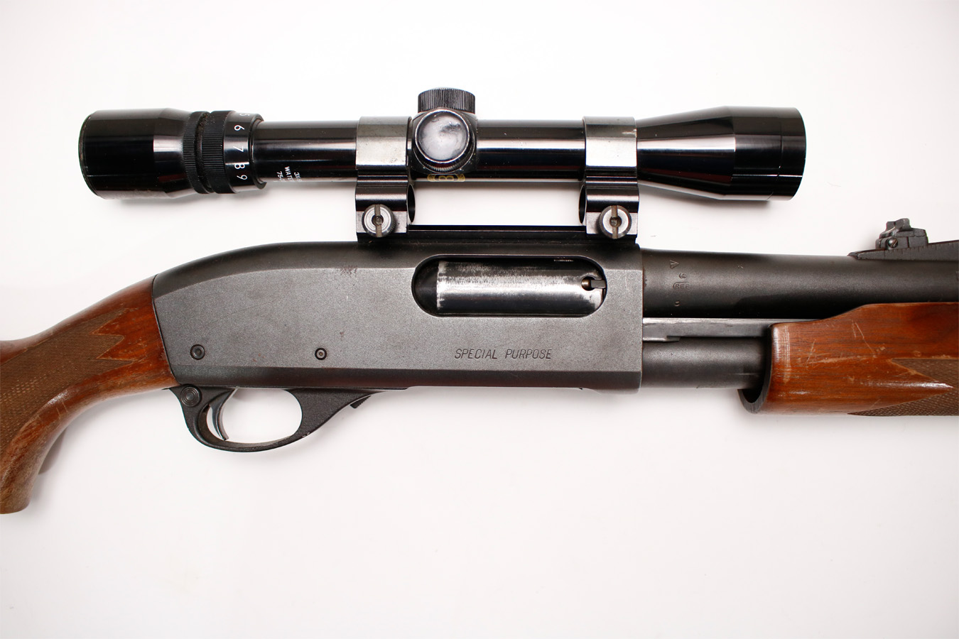 REMINGTON 870 Magnum Special Purpose 12-Gauge Police Trade-in Pump-Action Shotgun w/ Scope