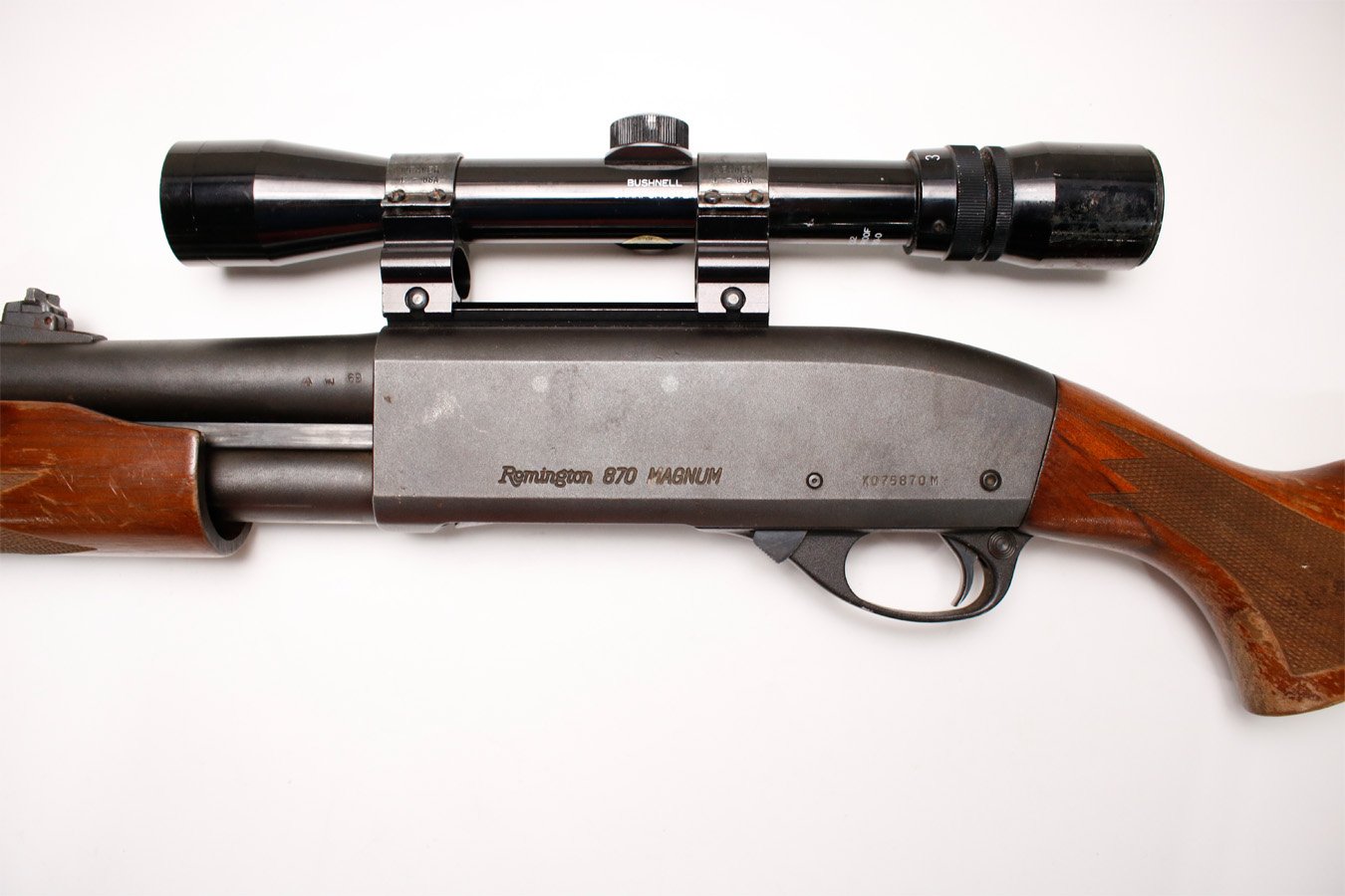 REMINGTON 870 Magnum Special Purpose 12-Gauge Police Trade-in Pump-Action Shotgun w/ Scope