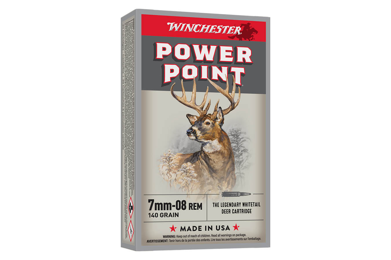 Winchester X708 7mm-08 Remington 140 gr Power-Point Super-X 20/Box ...