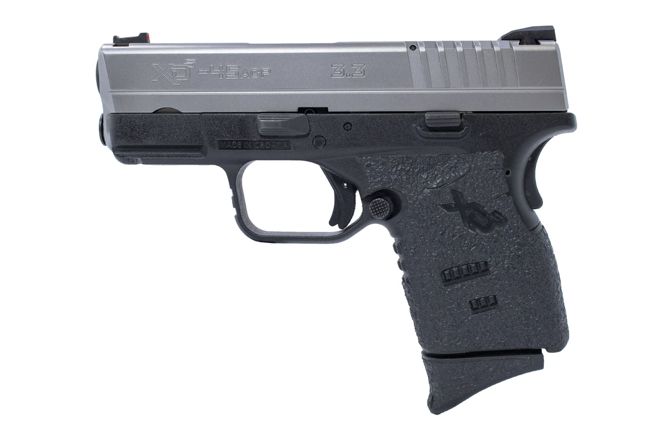 Springfield XDS 3.3 45 ACP Stainless Pistol with Stippling on Grip ...