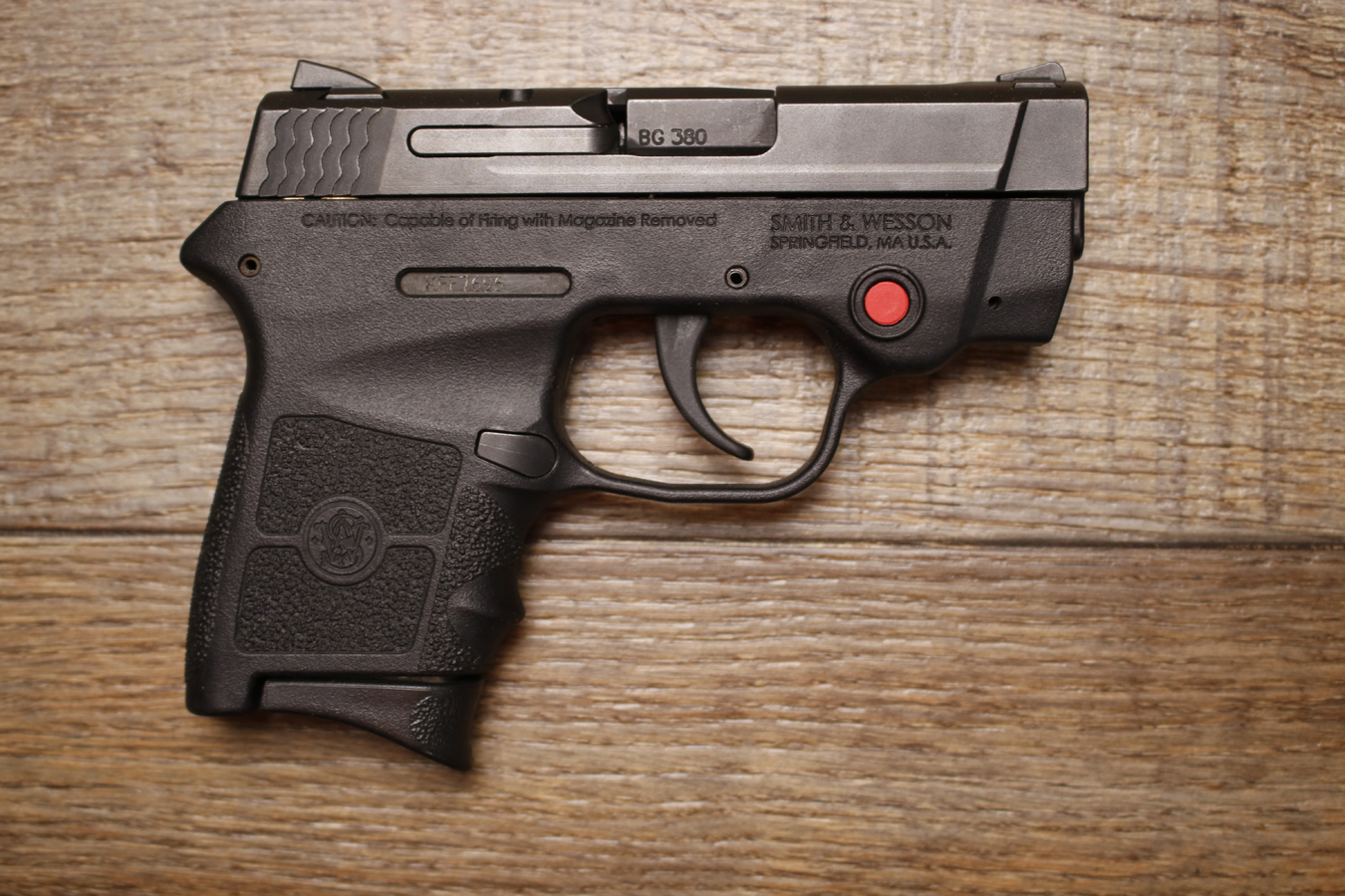 SMITH AND WESSON M&P Bodyguard 380 380 ACP Police Trade-In Pistol with Crimson Trace Laser